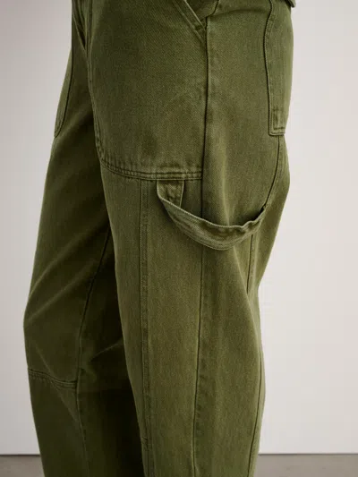 Alex Mill Phoebe Pant In Recycled Denim - Old In Army Olive