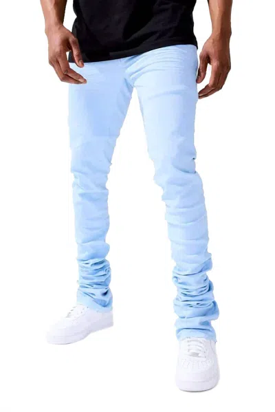 Jordan Craig Men's Martin Stacked Kingsbridge Denim Jean In Sky Blue In Blue