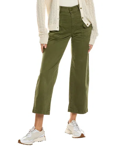 Shop Frame Washed Winter Moss Utility Jean In Green