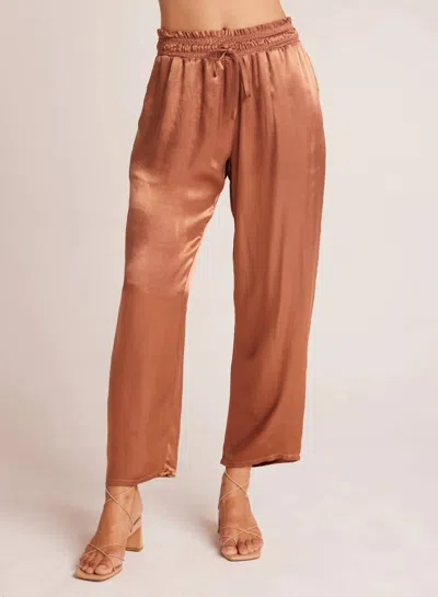 Bella Dahl Smocked Waist Trousers Pants In Curacao Coconut In Multi