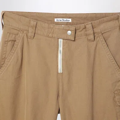 Shop Acne Studios Beige Cargo Pants