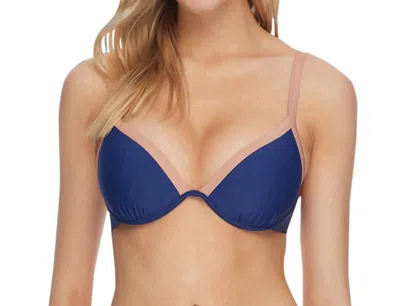 Body Glove Greta Underwire Bikini Top In Seaway In Blue