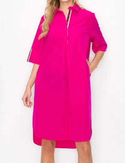 Joh Wendi Tunic Dress In Fuchsia In Pink