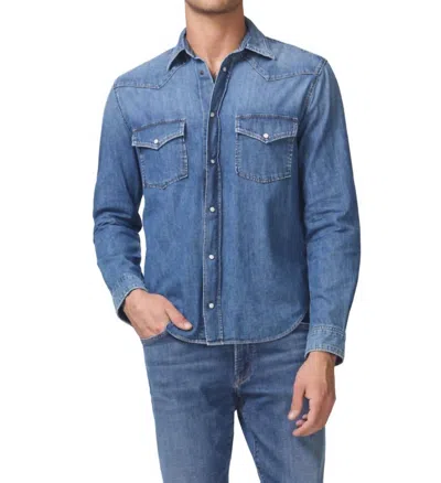 Citizen Of Humanity Western Denim Shirt In Matchbook In Multi