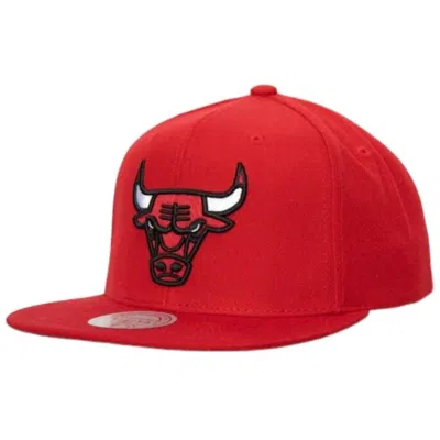 Mitchell & Ness Men's Nba Chicago Bulls Team Ground 2.0 Snapback Cap In Red In Red