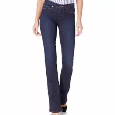 Paige Manhattan Mid Rise Bootcut Jeans In Pinnacle In Blue