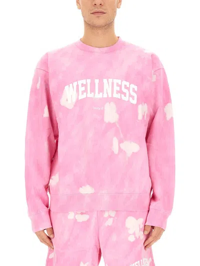 Shop Sporty And Rich Sporty & Rich Sweatshirt With Logo Unisex In Pink