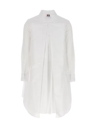 Shop Thom Browne Shirt Dress In White