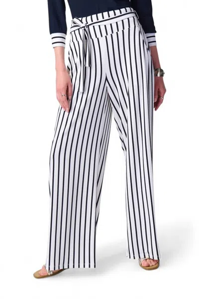 Joseph Ribkoff Striped Wide Leg Trousers In Multi