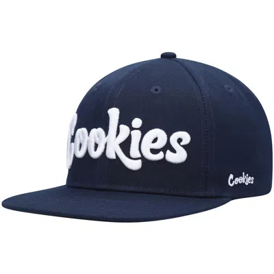 Cookies Men's Original Mint Twill Snapback Cap In Navy/white In Multi