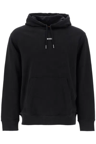 Shop Hugo Boss Boss Hooded Sweatshirt With Graphic Print