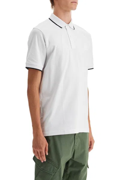 Shop Hugo Boss Boss Slim Fit Piqué Polo Shirt With Tipped