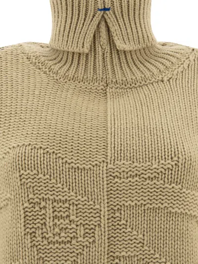 Burberry Ekd Cashmere Roll-neck Sweater In Hunter