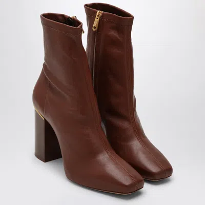 Shop Chloé Cognac Coloured Ambre Ankle Boot