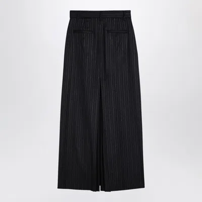 Department Five Department 5 Grey Pinstripe Wool-blend Skirt