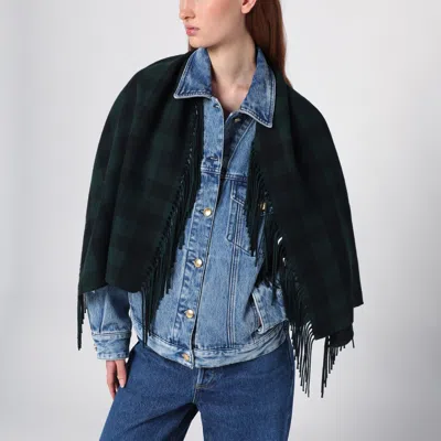 Destin Hedfrith Check Wool And Cashmere Shawl