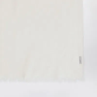 Destin White Milk Cashmere Scarf