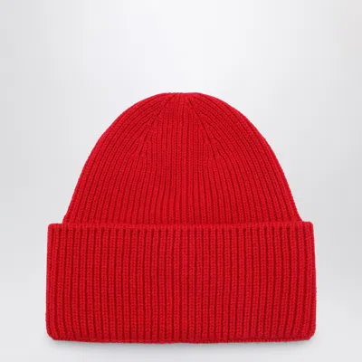 Shop Destin Red Wool And Cashmere Beanie