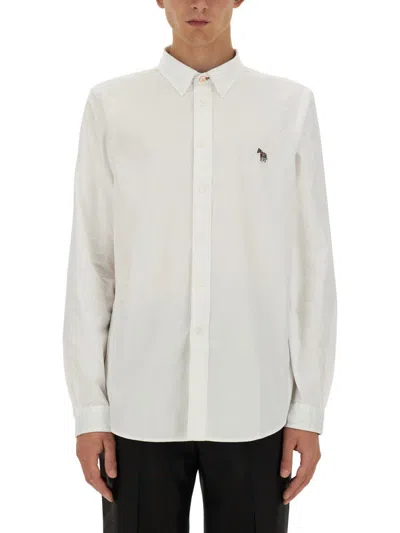 Shop Ps By Paul Smith Ps Paul Smith Shirt With Logo In White