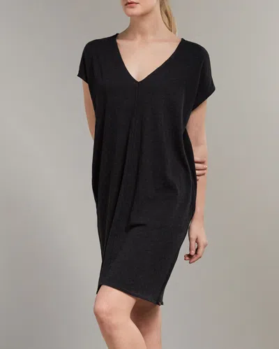 Billy Reid, Inc Cotton Cashmere S/s Dress In Black