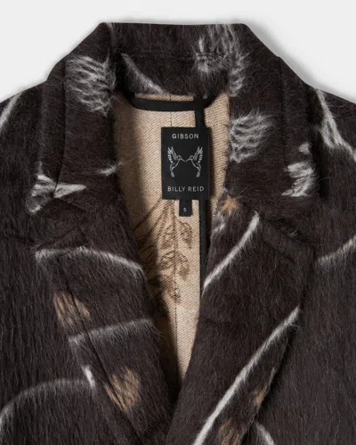 Shop Reid Gibson Jacquard Coat In Black