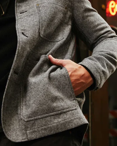 Reid Natchez Chore Jacket In Charcoal