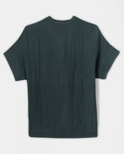 Reid Paneled Dolman Top In Steel