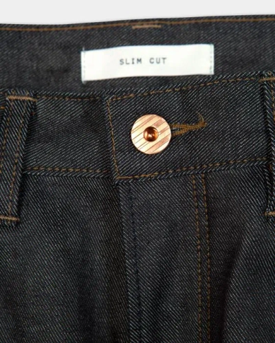 Billy Reid, Inc Slim Jean Dry Denim In 001 Dry