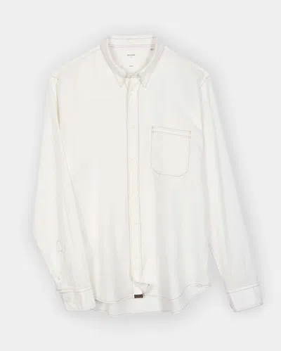 Billy Reid, Inc Tuscumbia Contrast Stitch Shirt In Washed Blue