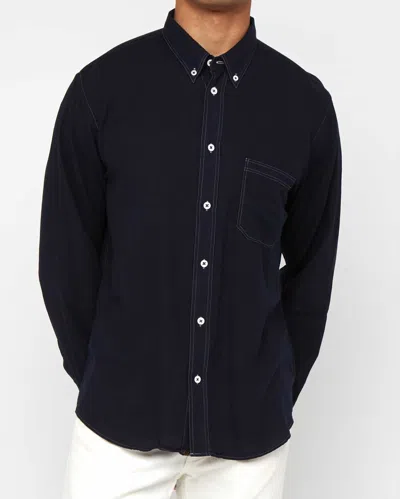 Billy Reid, Inc Tuscumbia Contrast Stitch Shirt In Black