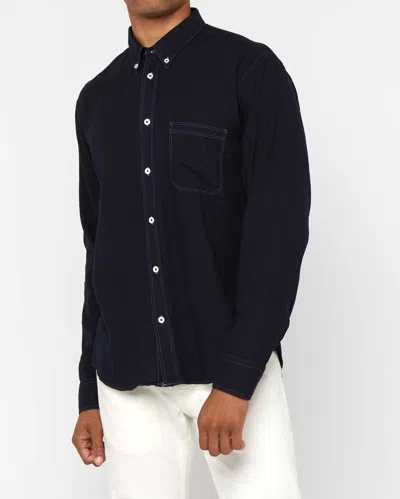 Billy Reid, Inc Tuscumbia Contrast Stitch Shirt In Black