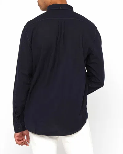 Billy Reid, Inc Tuscumbia Contrast Stitch Shirt In Black
