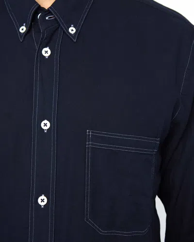 Billy Reid, Inc Tuscumbia Contrast Stitch Shirt In Black