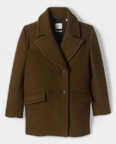 Reid Vesper Peacoat In Dark Green