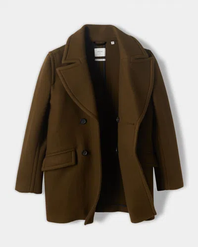 Reid Vesper Peacoat In Dark Green