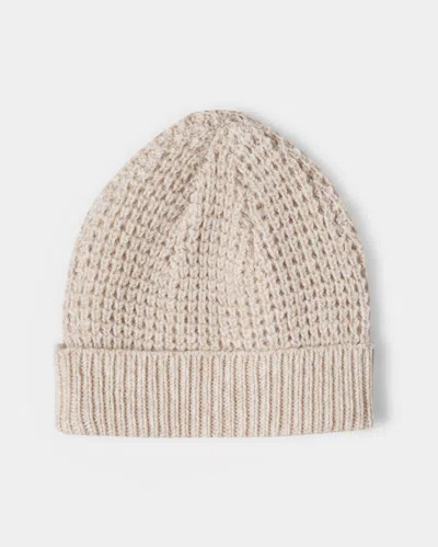 Reid Wool Cashmere Beanie In Navy/brown