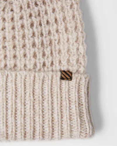 Reid Wool Cashmere Beanie In Navy/brown