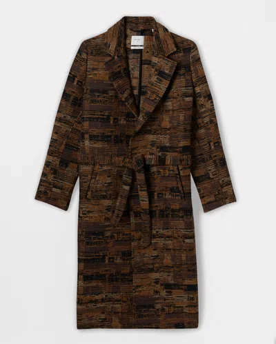 Reid Wrap Coat In Multi