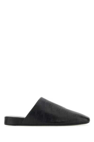 Shop Balenciaga Slippers In Black