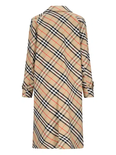 Burberry Ladies Vintage Check Stretch Cotton Button-down Collar Shirt In Beige