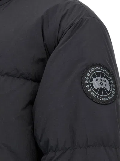 Shop Canada Goose 'lawrence' Down Jacket In Black