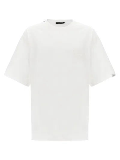 Shop Dolce & Gabbana Logo Embroidery T-shirt In White