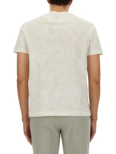 Shop Etro T-shirt "rome" In White