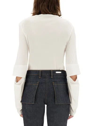 Helmut Lang T-shirt With Logo In White