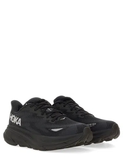 Shop Hoka Clifton 9 Gtx Sneaker Unisex In Black