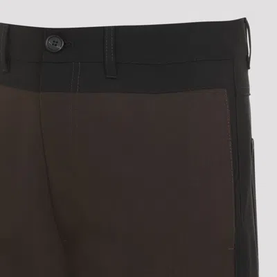 Marni Straight-leg Wool Pants In Black