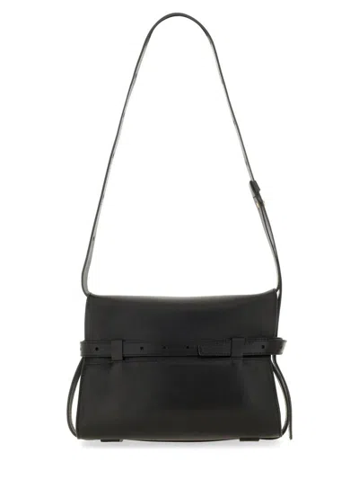 Moschino Couture Leather Shoulder Bag In Black