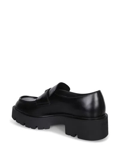 Shop Prada Loafers In Black