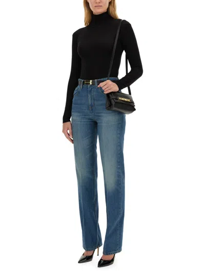 Shop Victoria Beckham Jeans Julia In Navy