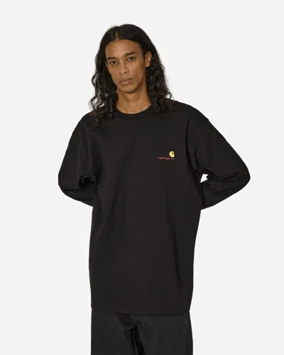 Carhartt Black Long Sleeve Pocket T-shirt In Black